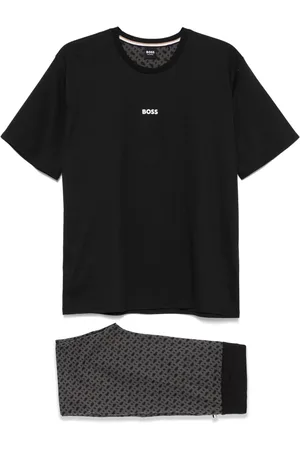 HUGO BOSS Monogram-pattern pajamas