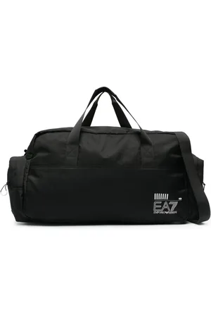 EA7 Logo-print luggage bag