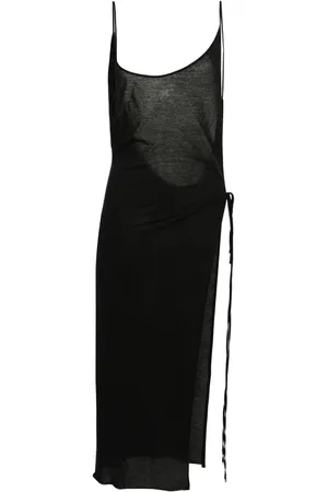 The Attico Open-back cotton midi dress