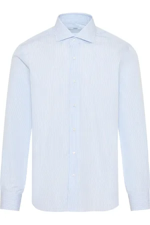 BARBA Micro-stripe shirt