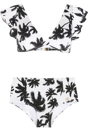 Brigitte Ruffled print bikini set
