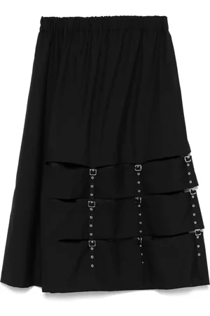 NOIR KEI NINOMIYA Decorative-buckle midi skirt