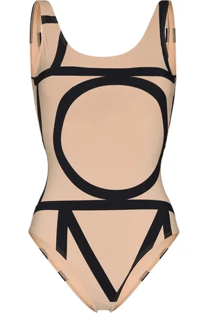 Totême Monogram-print swimsuit