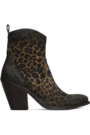 Metisse Leopard-print ankle boots