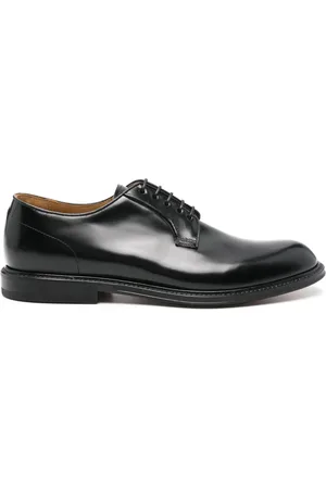 Green george Leather Derby shoes