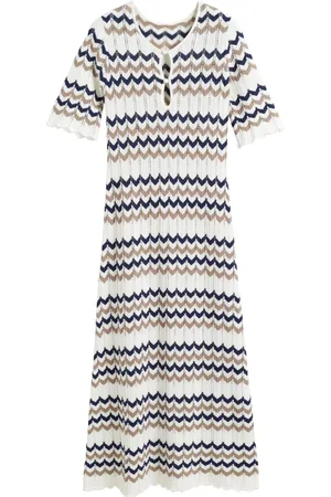 Chinti & Parker Chevron-knit dress
