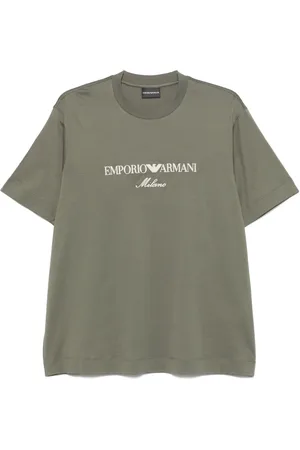 Emporio Armani Logo-embroidered T-shirt