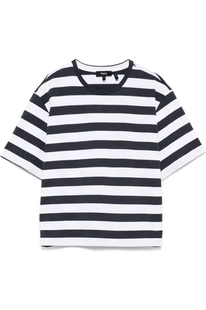 THEORY Wide stripe T-shirt