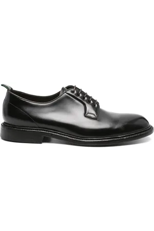Green george Leather Derby shoes