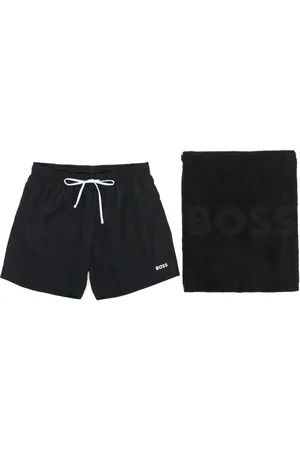 HUGO BOSS Logo-print swim shorts set