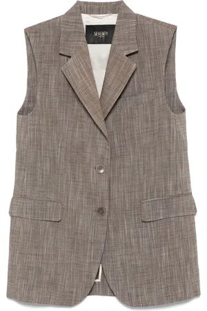 SEVENTY BY SERGIO TEGON Slub-texture waistcoat