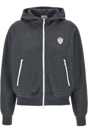 Brunello Cucinelli Logo-appliqué hoodie