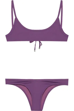 The Attico Fine-ribbed bikini