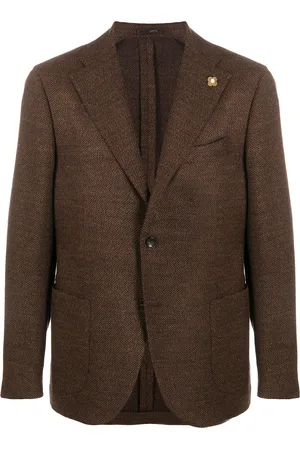 LARDINI Single-breasted wool blazer