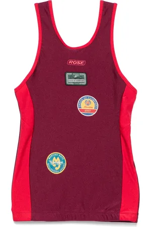MARTINE ROSE Logo-patches swim vest
