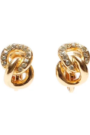 Dior 1990-2010 rhinestone-embellished earrings