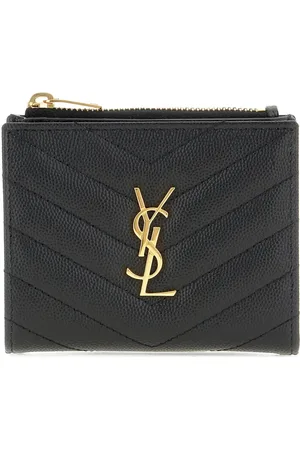 Saint Laurent Chevron-embossed wallet