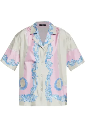 VERSACE Medusa-print silk shirt