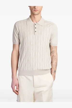 Roberto Collina Pointelle-detailed polo shirt