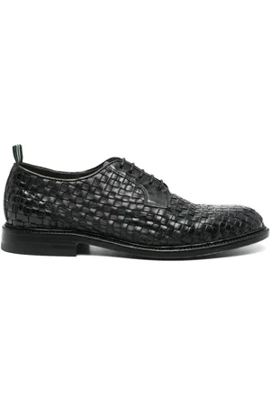 Green george Interwoven-design Derby shoes