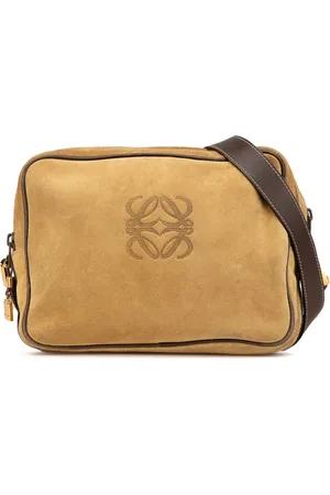 Loewe 20th Century Anagram Suede crossbody bag