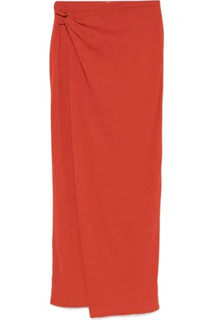 Nanushka Draped midi skirt