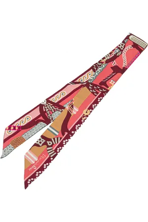 Hermès 2000-2024 Fantaisie d Etriers Silk Twilly Scarf scarves