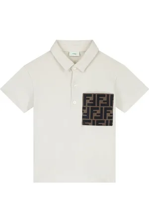 Fendi FF-motif cotton polo shirt