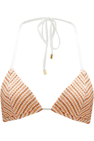 Perfect Moment Llonga striped triangle bikini top