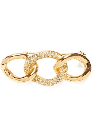 Dior 1990-2010 rhinestone-embellished brooch