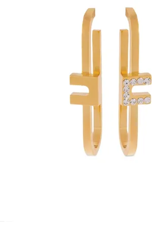 Elisabetta Franchi C-logo earrings
