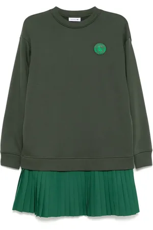 Lacoste Pleated sweatshirt dress