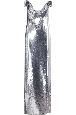 MAGDA BUTRYM Metallic-finish gown