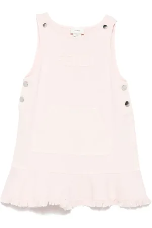 Fendi Logo-patch mini dress