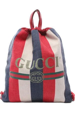 Gucci 2000s striped backpack