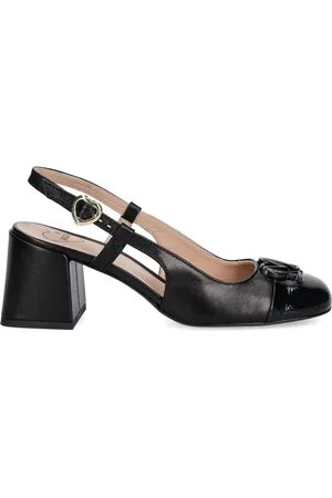 Moschino 70mm logo-plaque pumps