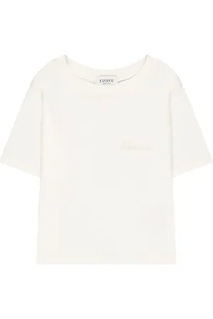 LANEUS Logo-embroidered T-shirt