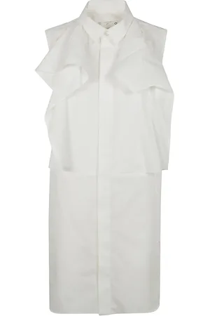 SACAI Ruffle-detail shirt dress