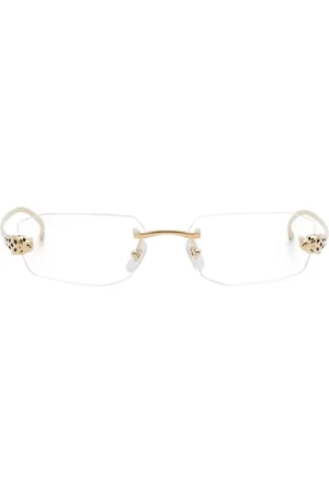 Cartier Rectangle-frame rimless glasses