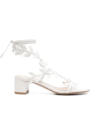 Gianvito Rossi 50mm leaf-detailed sandals