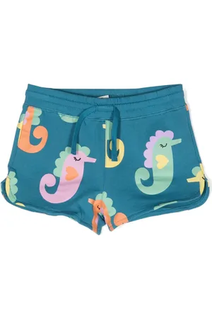 Stella McCartney Animal-print cotton shorts