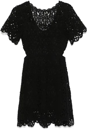 Maje Crochet-knit mini dress