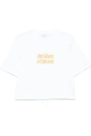 Maison Kitsuné Embroidered-logo T-shirt