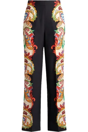 Etro Silk straight-leg trousers