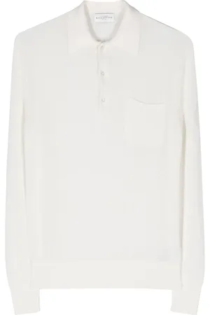 BALLANTYNE Open-knit polo shirt