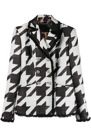 Philipp Plein Houndstooth-print tweed jacket