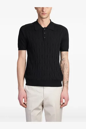 Roberto Collina Pointelle-detailed polo shirt
