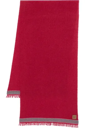 Hackett Stripe-detail scarf