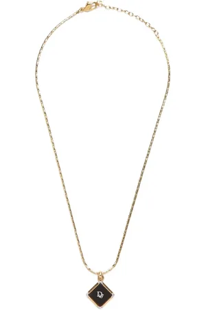 Dior 1990-2010 logo-pendant necklace