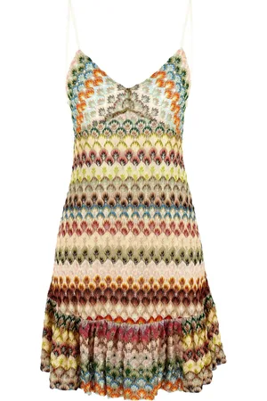 Missoni Lace-detailing mini dress